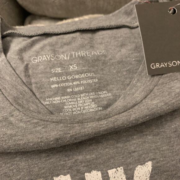Grayson Threads Drink Up Witches Soft Gray Crew Neck T-Shirt XS - Picture 3 of 4
